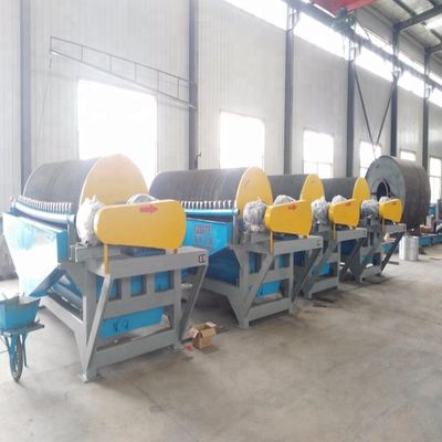 2350 KG Мокрый магнитный барабанный сепаратор для магнитита ильменита танталя Простая установка